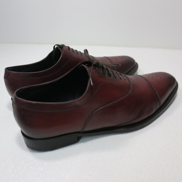 Vintage Salvatore Ferragamo Leather Dress Footwear Oxford Shoes Mens Footwear 11 - Picture 4 of 7